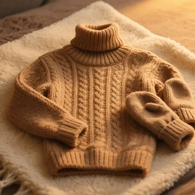 暖和毛線高領上衣